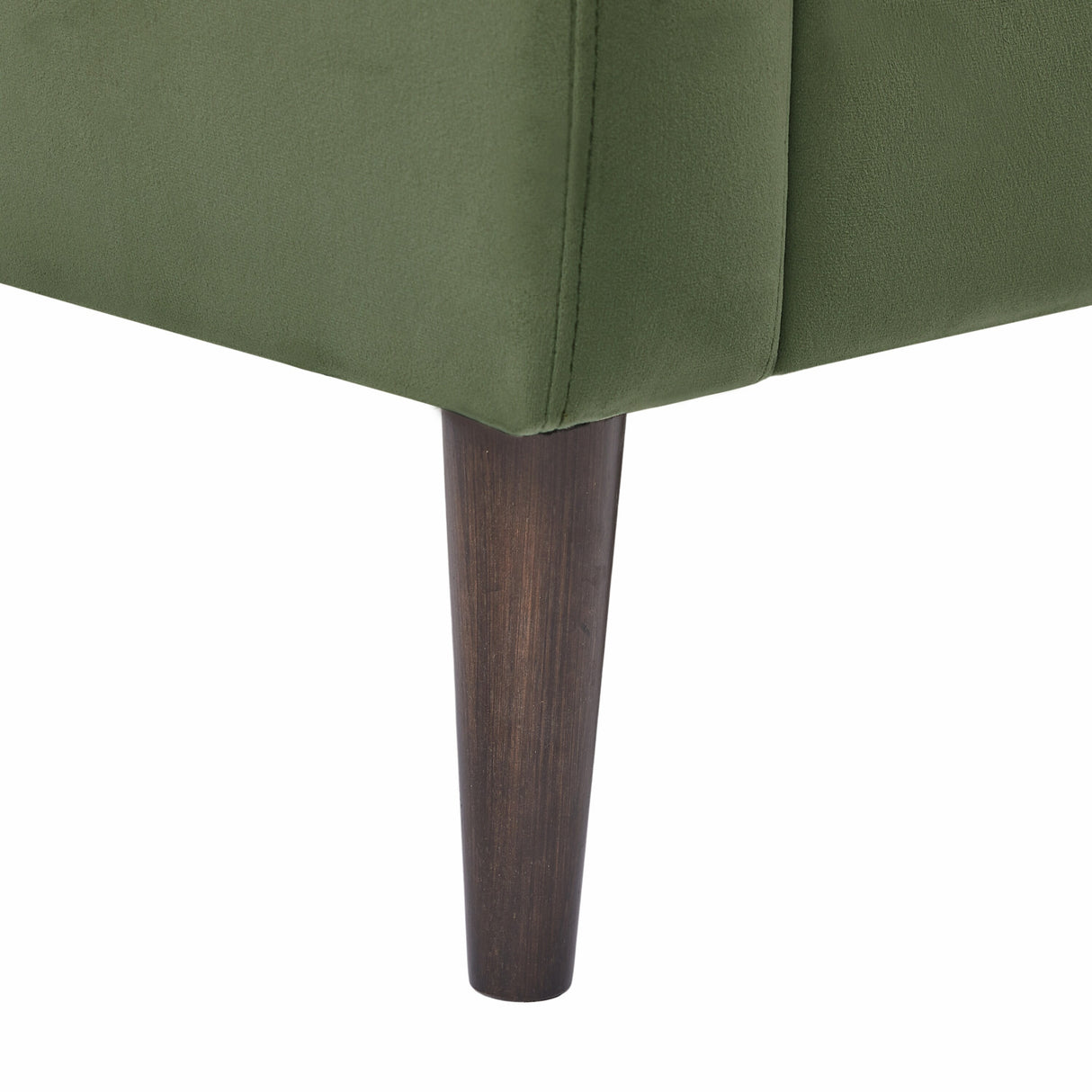 Modern Upholstered Tufted Accent Chair with Metal Legs