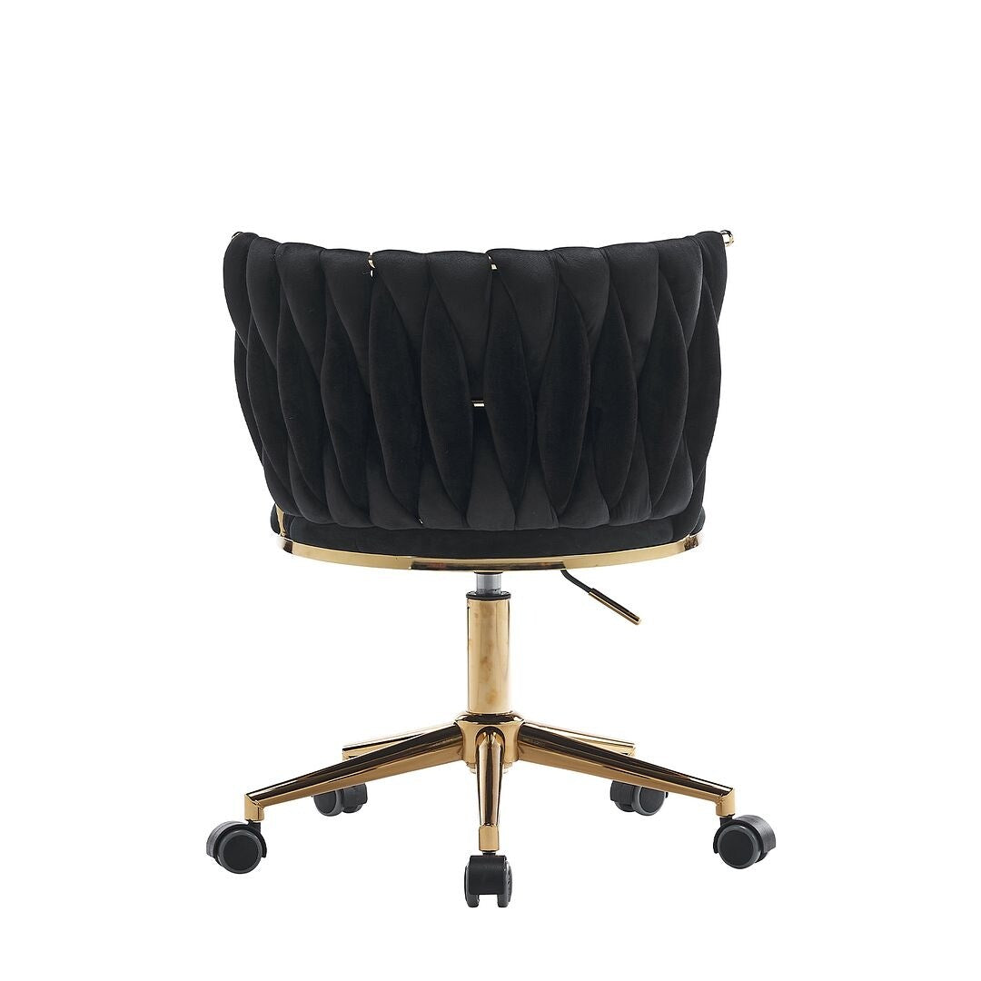 Modern Upholstery Task Chair - Premium Velvet Home Office Desk Chair