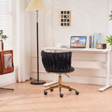 Modern Upholstery Task Chair - Premium Velvet Home Office Desk Chair