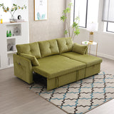 Modern Velvet L-Shaped Modular Reversible Sleeper Sectional Sofa Couch with Reversible Chaise and Storage Seats