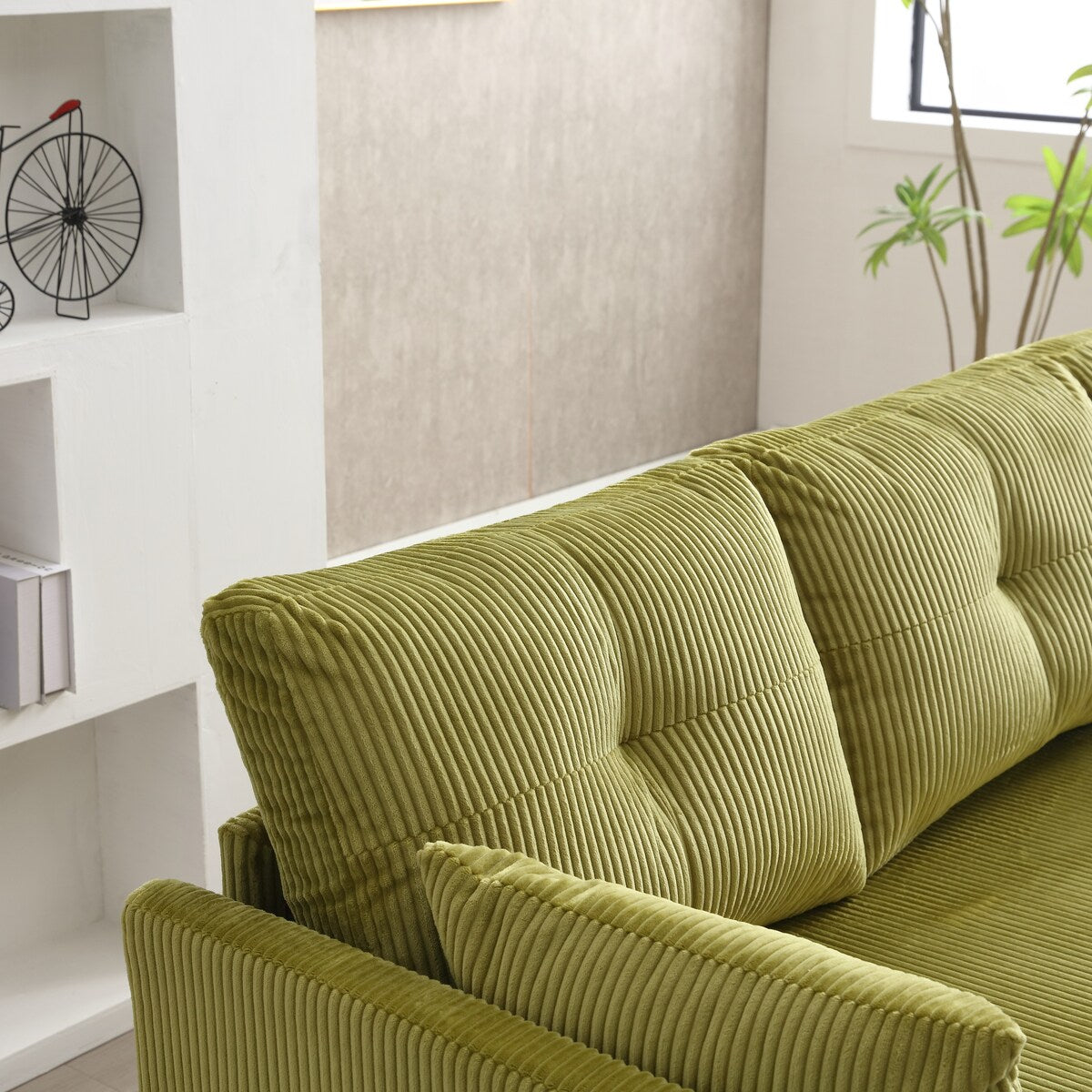 Modern Velvet L-Shaped Modular Reversible Sleeper Sectional Sofa Couch with Reversible Chaise and Storage Seats