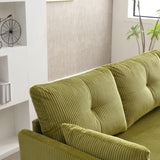Modern Velvet L-Shaped Modular Reversible Sleeper Sectional Sofa Couch with Reversible Chaise and Storage Seats