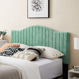 Modern Velvet Platform Bed with Sturdy Metal Frame - Easy Assembly