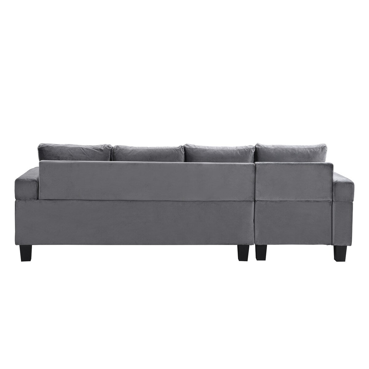 Modern Velvet Tufted L-shape Upholstered Sofa with Chaise Multiple Cushions Sectional Couch