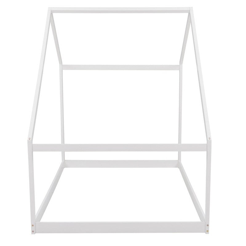 Modern Versatile Design Full Size House Bed Kids Bed Wooden Kids Furniture, White