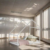 Modern Versatile Design Full Size House Bed Kids Bed Wooden Kids Furniture, White