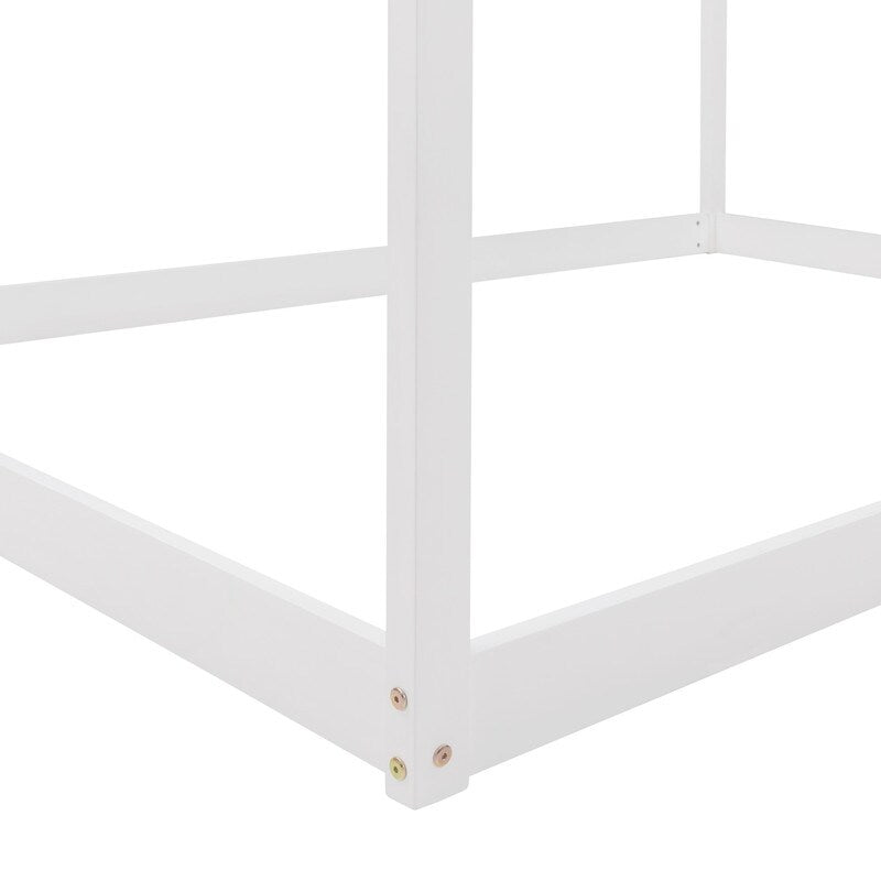 Modern Versatile Design Full Size House Bed Kids Bed Wooden Kids Furniture, White