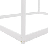 Modern Versatile Design Full Size House Bed Kids Bed Wooden Kids Furniture, White