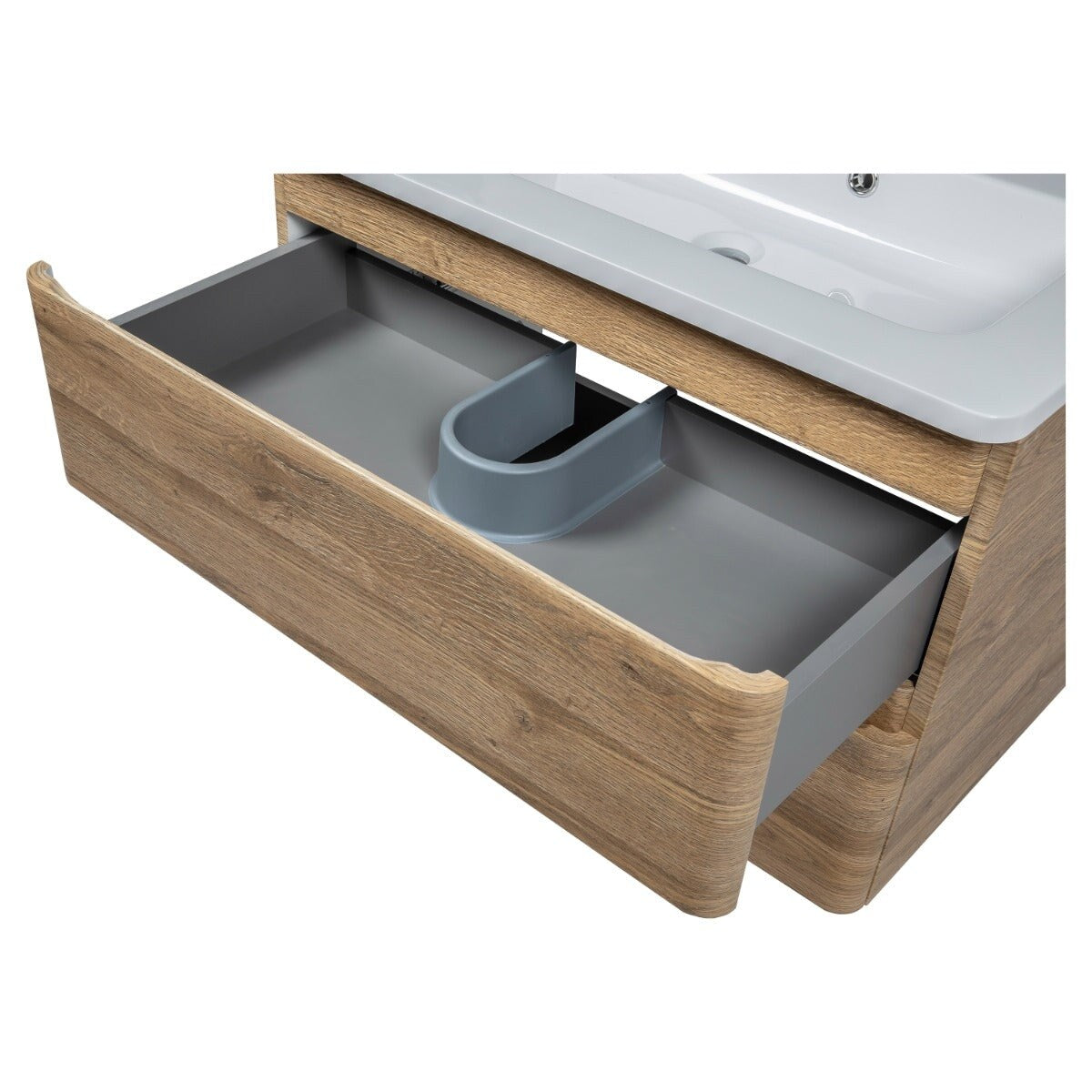 Wall-Mounted Bathroom Vanity with Washbasin Comfort Collection No Mirror