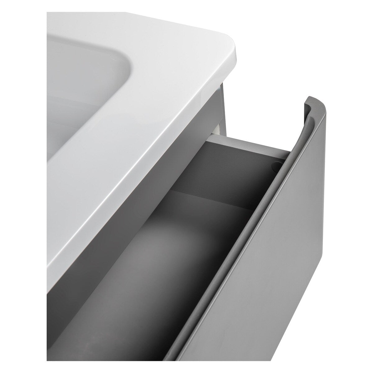 Wall-Mounted Bathroom Vanity with Washbasin Comfort Collection No Mirror