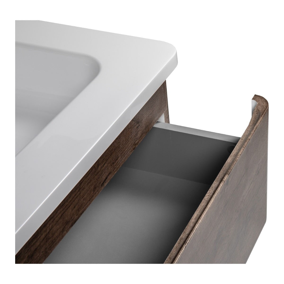 Wall-Mounted Bathroom Vanity with Washbasin Comfort Collection No Mirror