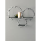 Sullivans Modern Wall Shelves - 3 Cirlce Shelf - 30.75"L x 8"W x 23.5"H
