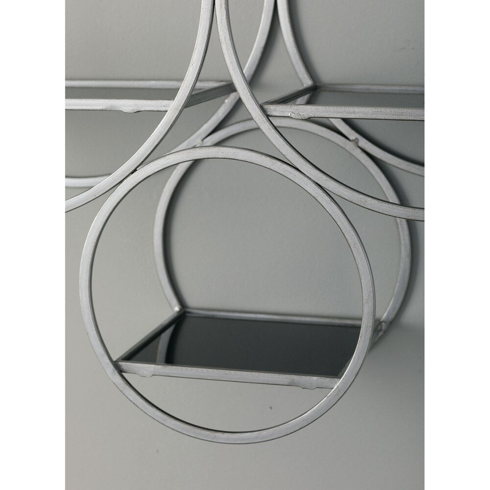 Sullivans Modern Wall Shelves - 3 Cirlce Shelf - 30.75"L x 8"W x 23.5"H