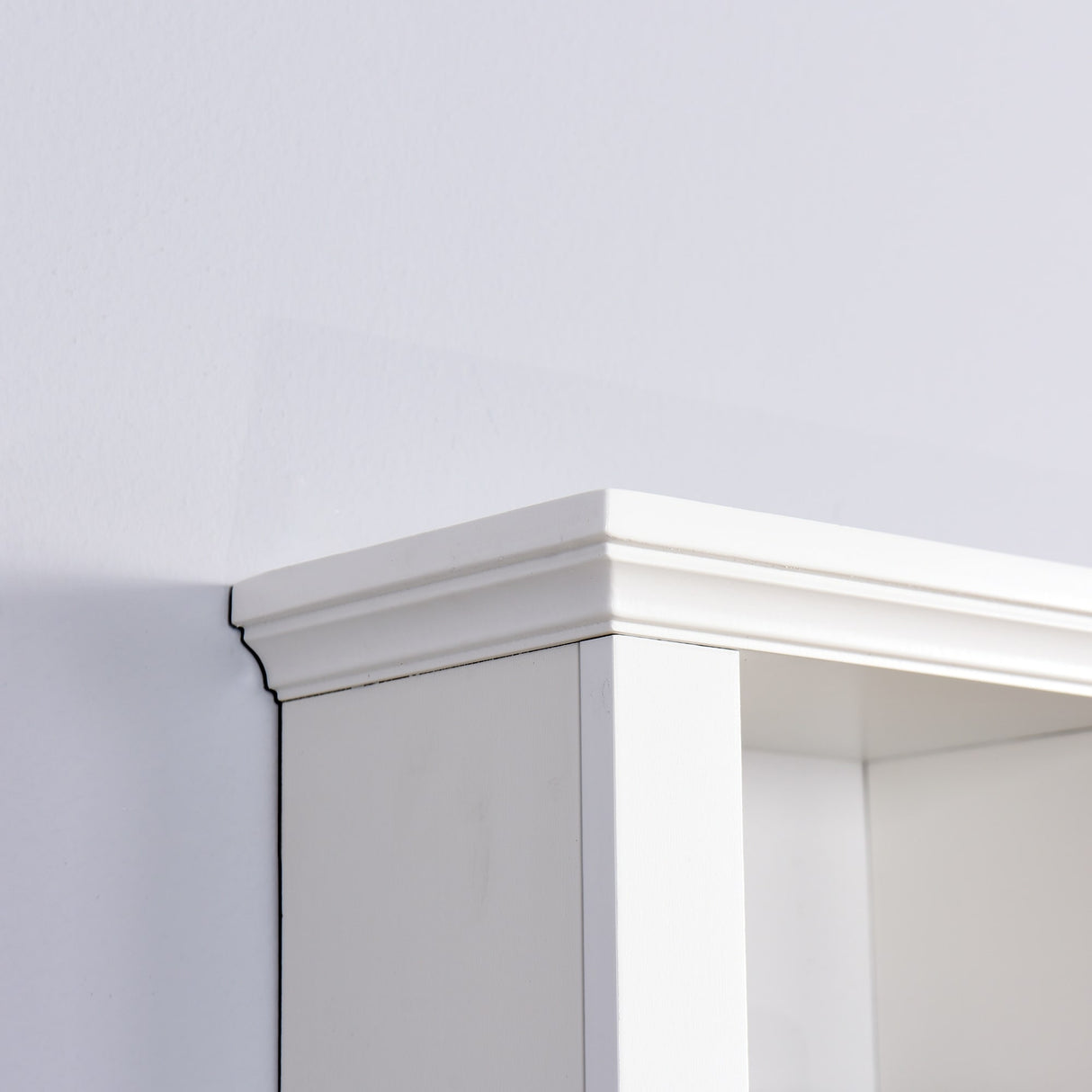Modern White Bathroom Wooden Wall Cabinet with Door and Shelf