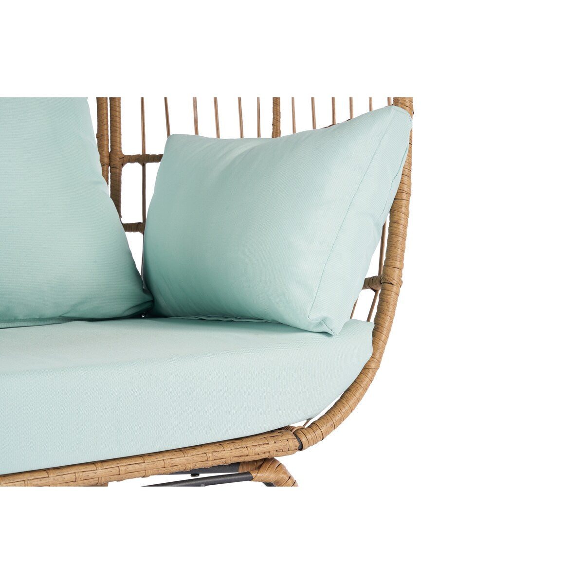 Modern Wicker Egg Chair with 5 Cushions: Comfortable and Durable Lounger for Patio, Backyard, and Living Room