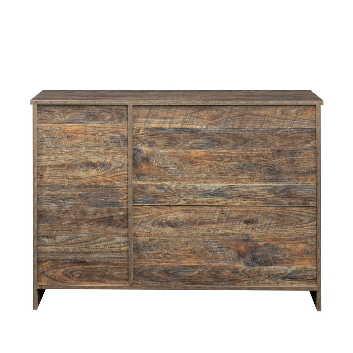 Modern Wood Buffet Sideboard With 2 Doors And 2 Drawers
