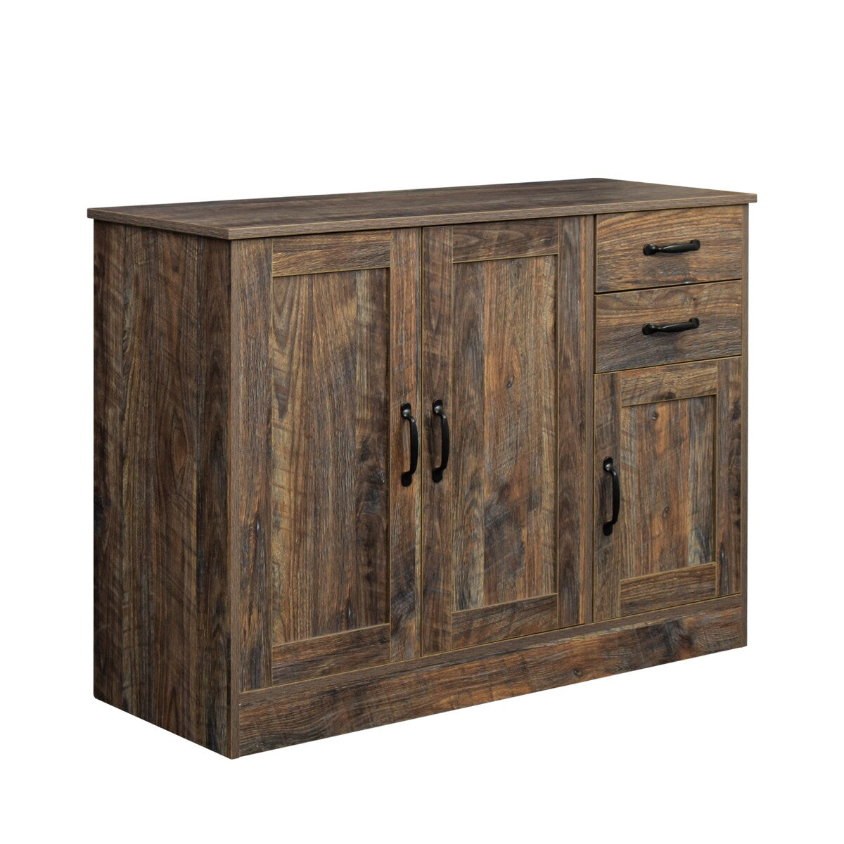Modern Wood Buffet Sideboard With 2 Doors And 2 Drawers