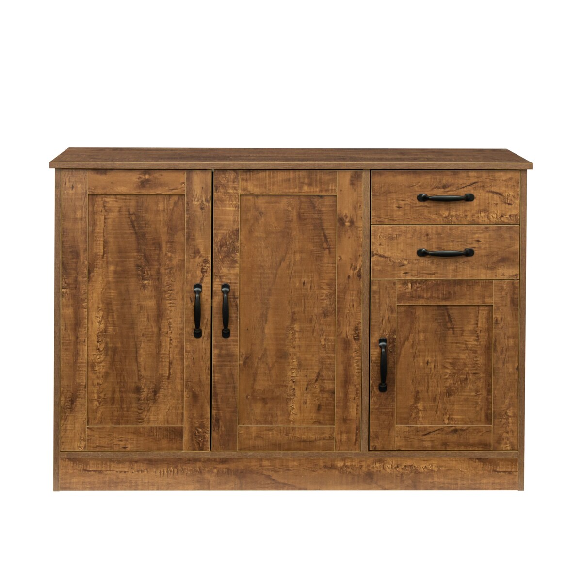 Modern Wood Buffet Sideboard With 2 Doors And 2 Drawers