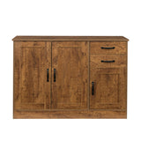 Modern Wood Buffet Sideboard With 2 Doors And 2 Drawers