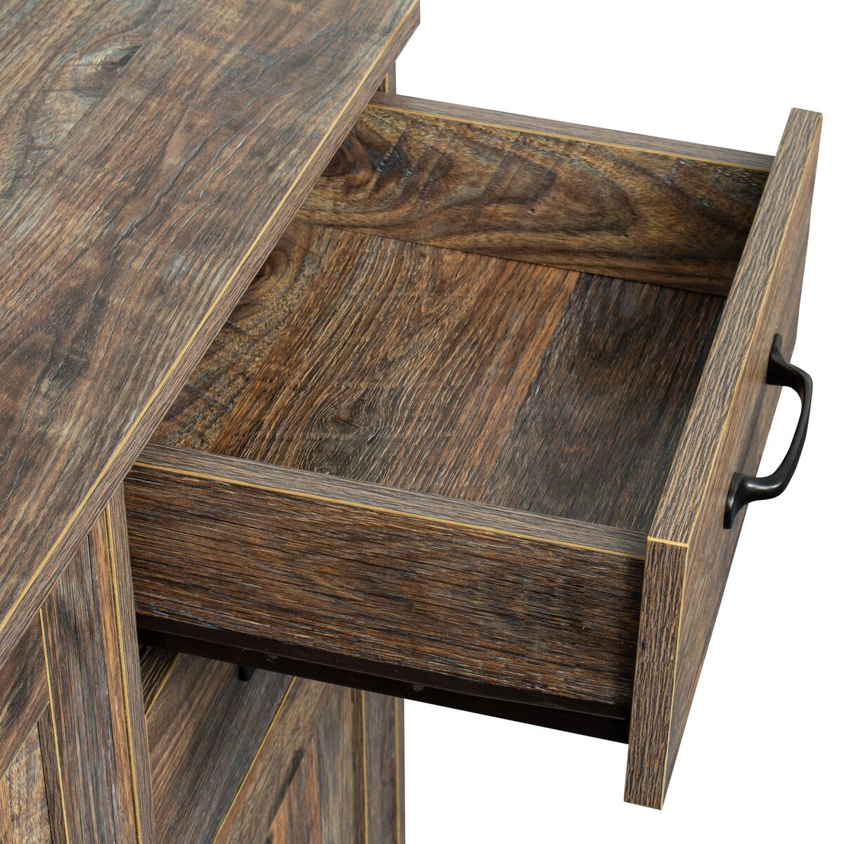 Modern Wood Buffet Sideboard With 2 Doors And 2 Drawers