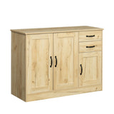 Modern Wood Buffet Sideboard With 2 Doors And 2 Drawers