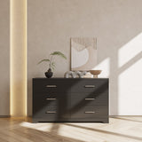 Modern Wood Dresser for Bedroom with Wide Drawers