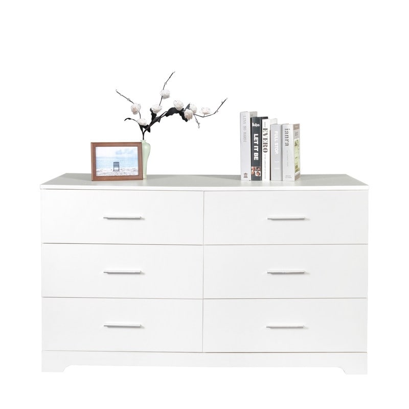 Modern Wood Dresser for Bedroom with Wide Drawers