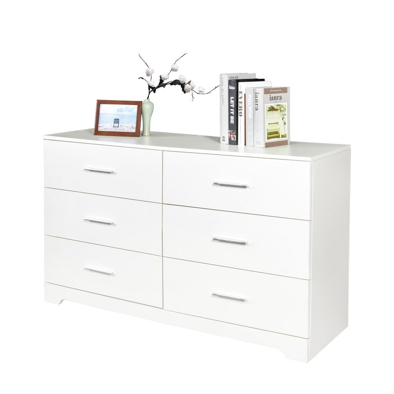 Modern Wood Dresser for Bedroom with Wide Drawers