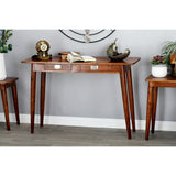 Modern Wood Stained Console Table - 45 x 16 x 30