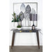 Modern Wood Stained Console Table - 45 x 16 x 30