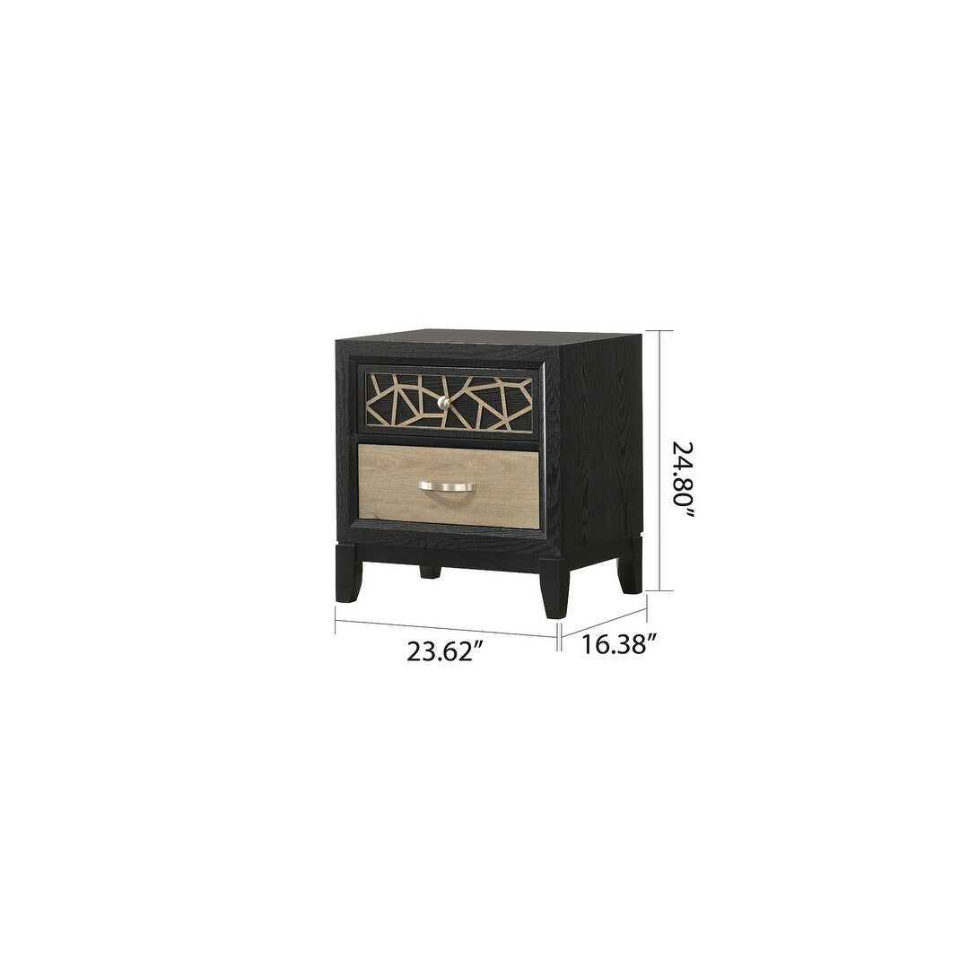 Modern & Contemporary King 4PC Bedroom Set Made With Wood
