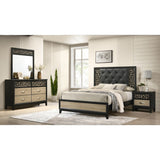 Modern & Contemporary King 4PC Bedroom Set Made With Wood