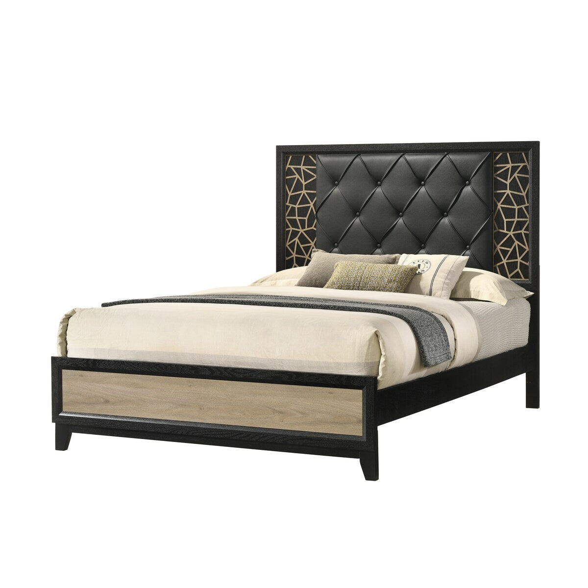 Modern & Contemporary King 4PC Bedroom Set Made With Wood