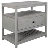 Modern & Contemporary Pine wood+MDF , Nightstand with Drawers Storage for Living Room/Bedroom and Other Sences