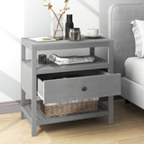 Modern & Contemporary Pine wood+MDF , Nightstand with Drawers Storage for Living Room/Bedroom and Other Sences
