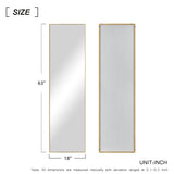 Modern and Contemporary Thin Frame Wall Mirror Full Length Mirror