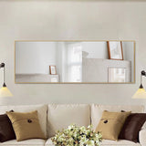 Modern and Contemporary Thin Frame Wall Mirror Full Length Mirror