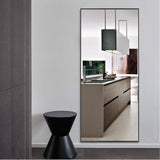 Modern and Contemporary Thin Frame Wall Mirror Full Length Mirror