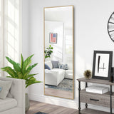 Modern and Contemporary Thin Frame Wall Mirror Full Length Mirror
