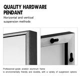 Modern and Contemporary Thin Frame Wall Mirror Full Length Mirror