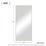 Modern and Contemporary Thin Frame Wall Mirror Full Length Mirror
