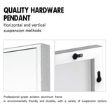 Modern and Contemporary Thin Frame Wall Mirror Full Length Mirror