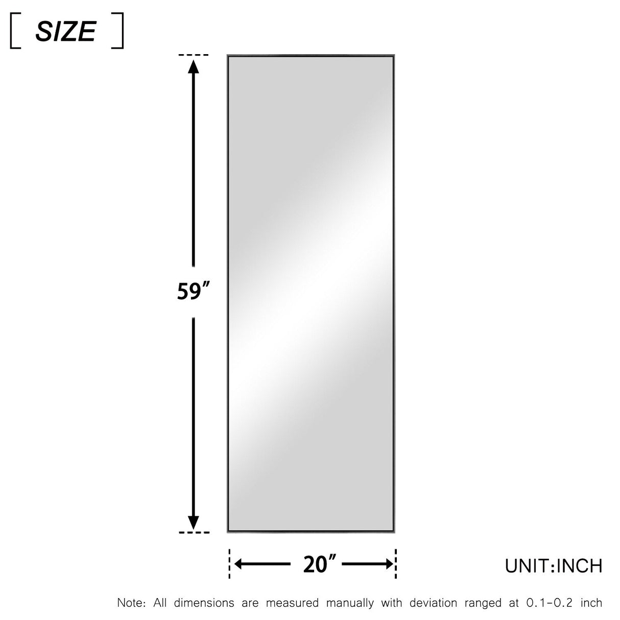 Modern and Contemporary Thin Frame Wall Mirror Full Length Mirror
