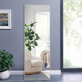 Modern and Contemporary Thin Frame Wall Mirror Full Length Mirror