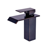 Modern and Simple Waterfall Bathroom Faucet in ORB Finish - 2*6*7.7