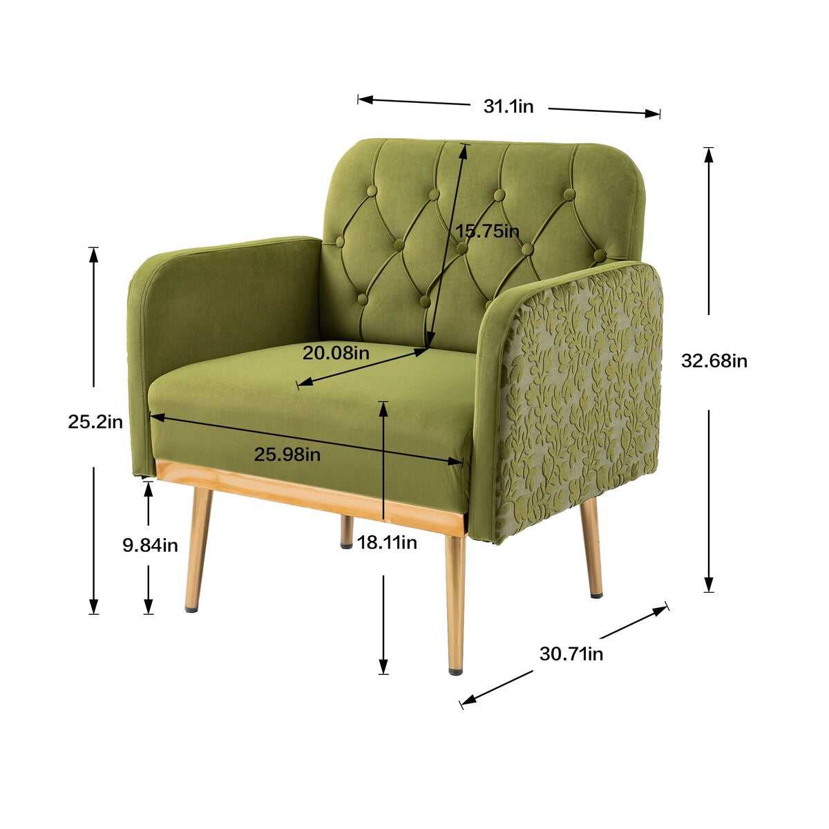 Modern chaise lounge chair /accent chair