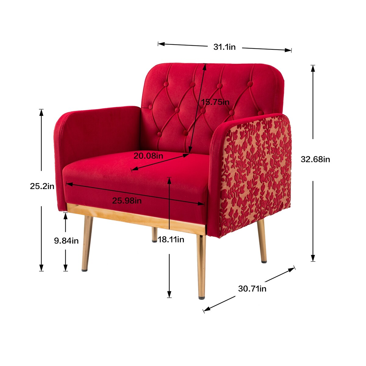 Modern chaise lounge chair /accent chair