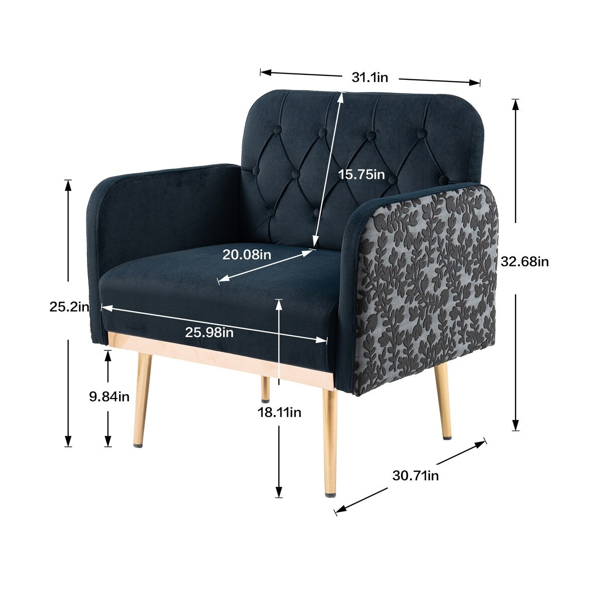 Modern chaise lounge chair /accent chair