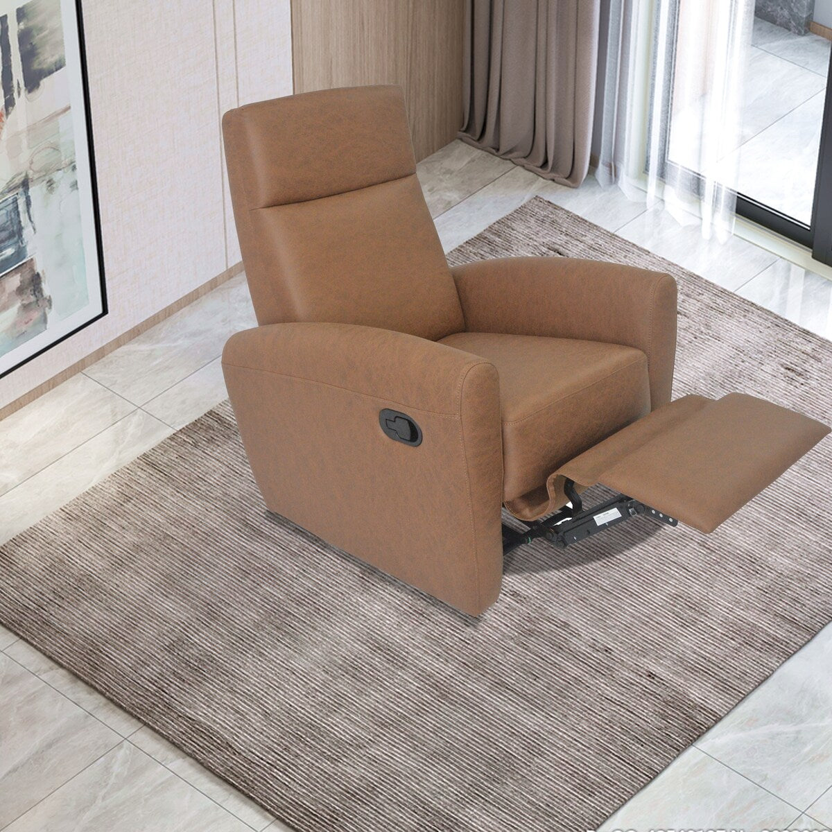 Modern furniture small manual recliner