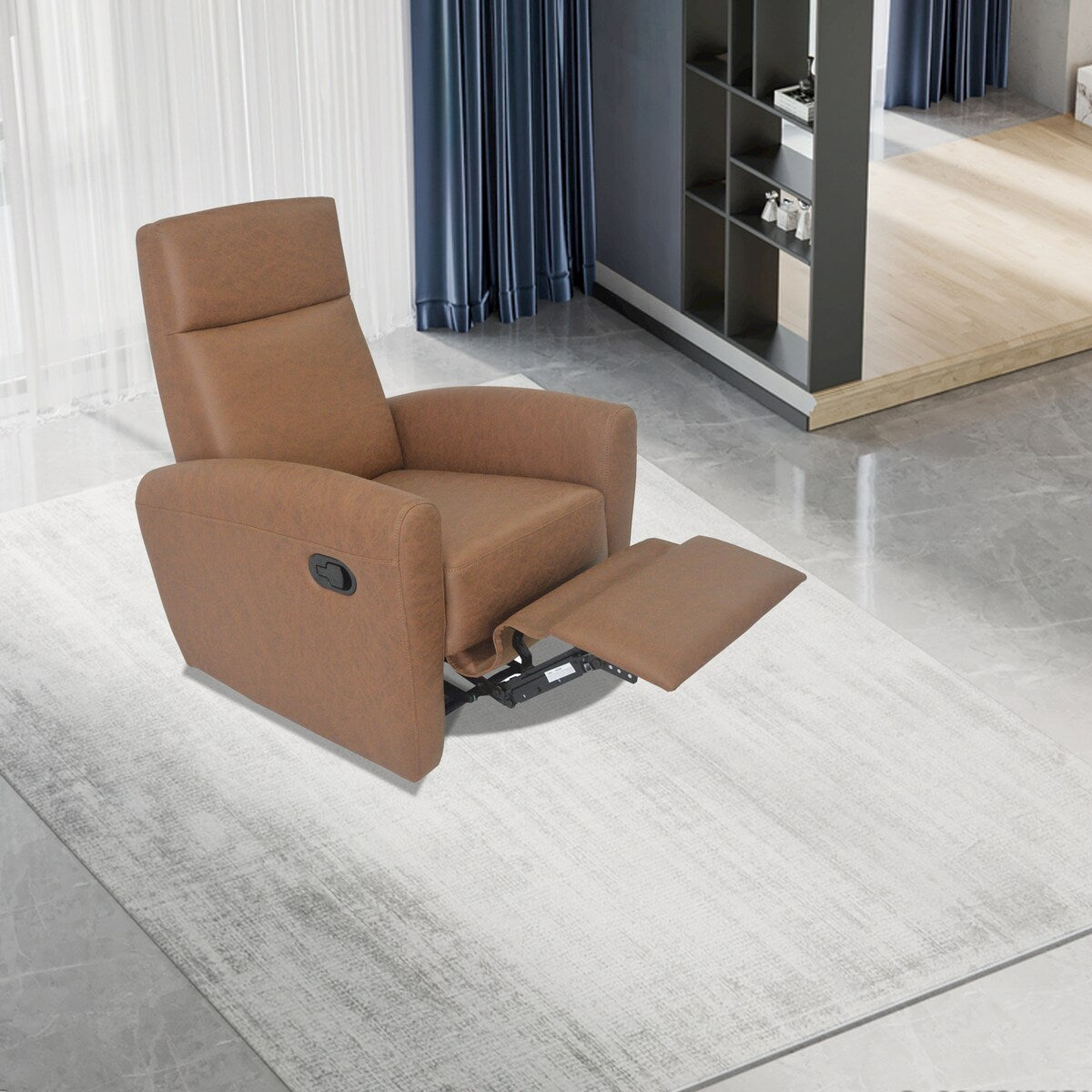 Modern furniture small manual recliner